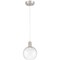 Access Lighting Port Nine Burgundy, Burgundy LED Pendant, Brushed Steel Finish, Clear Glass 63142LEDD-BS/CLR - alternate 1